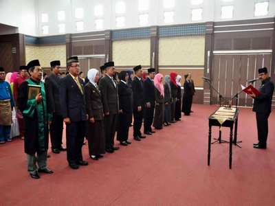 Bupati Karimun Lantik 21 Pejabat Eselon III dan IV
